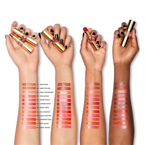 ysl rouge volupte shine 33 swatches|YSL rouge volupte shine swatches.